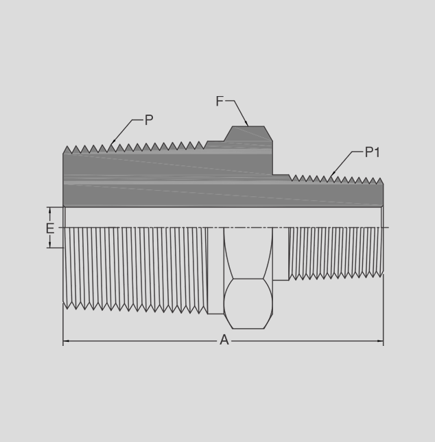 Hex Reducing Nipple 2